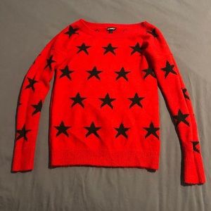 Red & Black Express “Star” Sweater